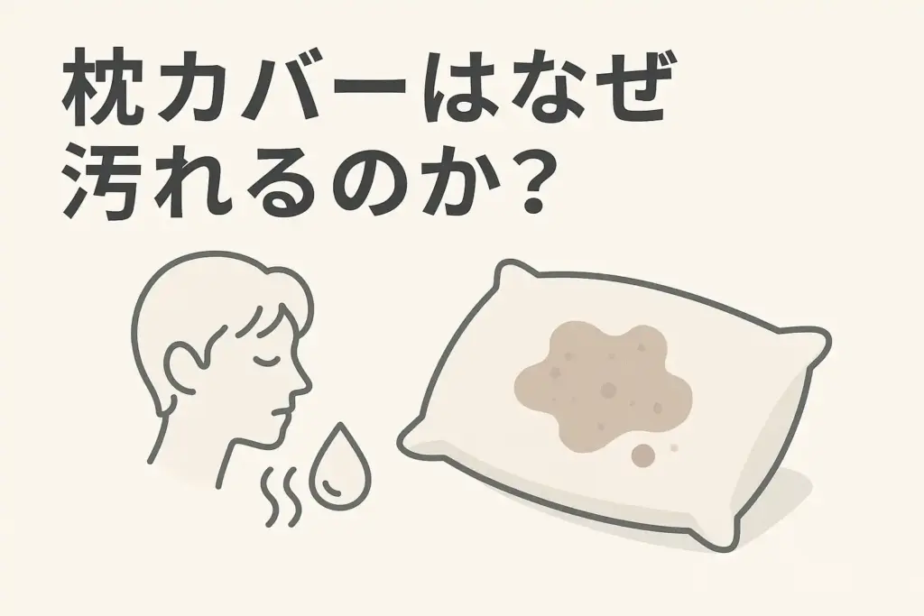 枕カバーはなぜ汚れるのか?